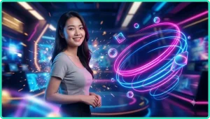 Ảnh minh họa hộp quà bí ẩn tỏa sáng với ánh vàng và hạt sáng