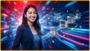 Biểu tượng bảo mật và dòng tiền số minh họa tầm quan trọng của việc rút tiền an toàn