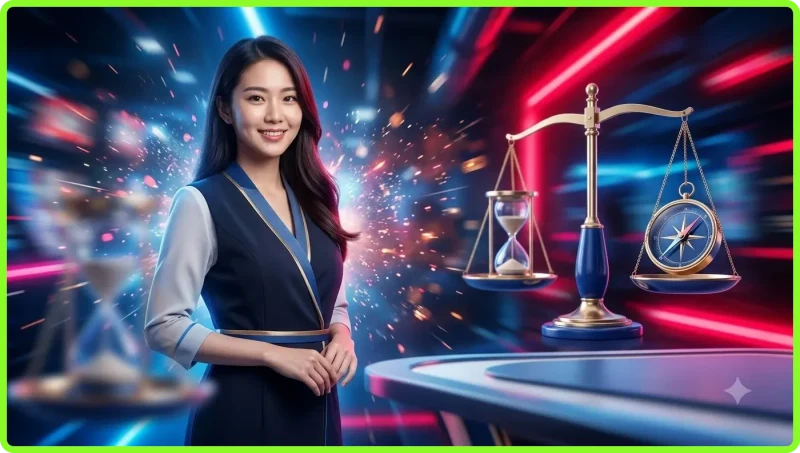 Biểu tượng khiên bảo vệ và các IconData lợi ích chơi có trách nhiệm trong tông xanh đỏ sang trọng