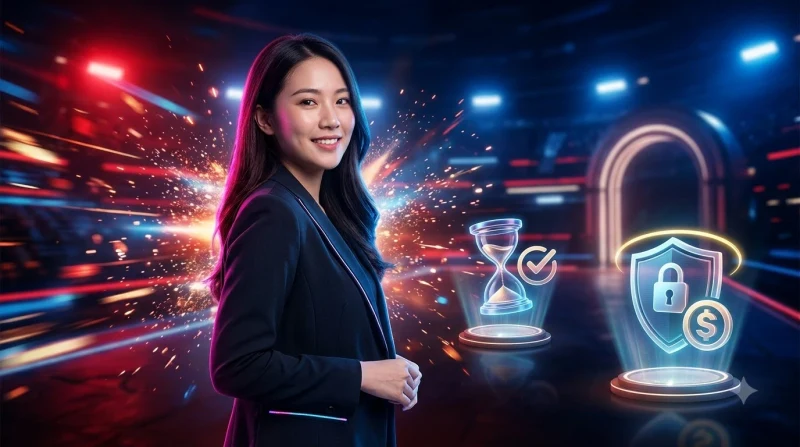 Biểu tượng khiên bảo vệ và các IconData lợi ích chơi có trách nhiệm trong tông xanh đỏ sang trọng