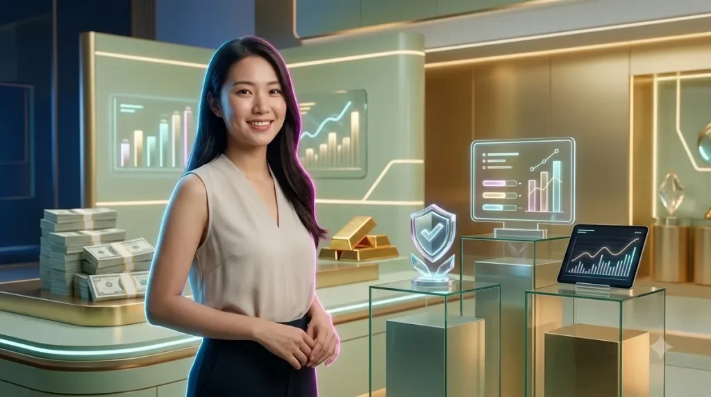 Minh họa giao diện các nền tảng casino kỹ thuật số gọn gàng
