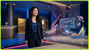 Hình ảnh minh họa khái niệm mức cược slot, thể hiện bàn tay người dùng đang tương tác với giao diện hiển thị các mức cược.