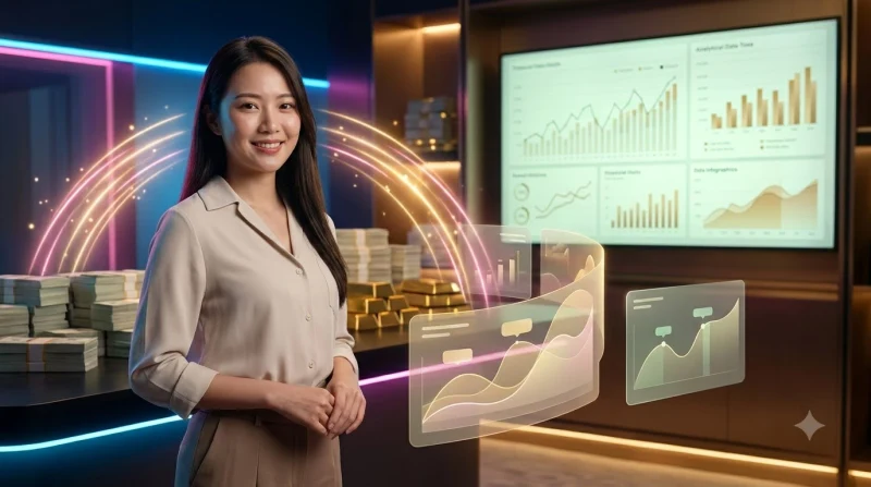 Kho báu nổ hũ tỏa sáng minh họa cơ chế tích lũy thưởng
