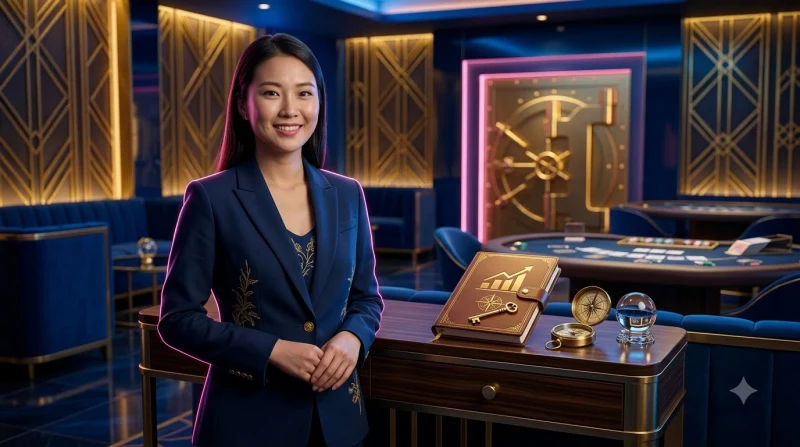 Minh họa lợi ích của ngân sách giải trí rõ ràng với cúp vàng, biểu tượng bảo vệ và biểu đồ tăng trưởng