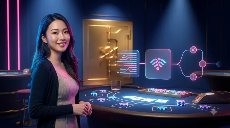 Minh họa nguyên nhân lỗi rồng hổ ALO789 với điện thoại hiện cảnh báo kết nối