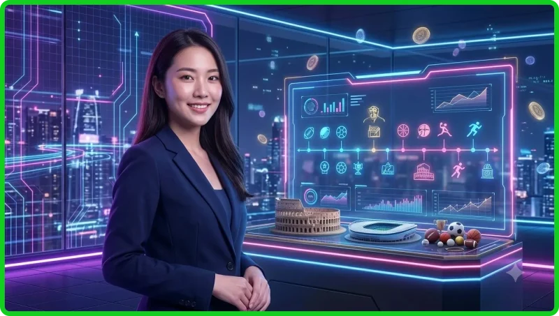 Người chơi đang theo dõi lịch sử cược ALO789 trên bảng điều khiển hiện đại