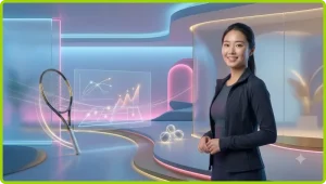 Người chơi xem bảng tỷ lệ kèo tennis trên giao diện kỹ thuật số hiện đại, thể hiện lợi ích của nền tảng trực tuyến