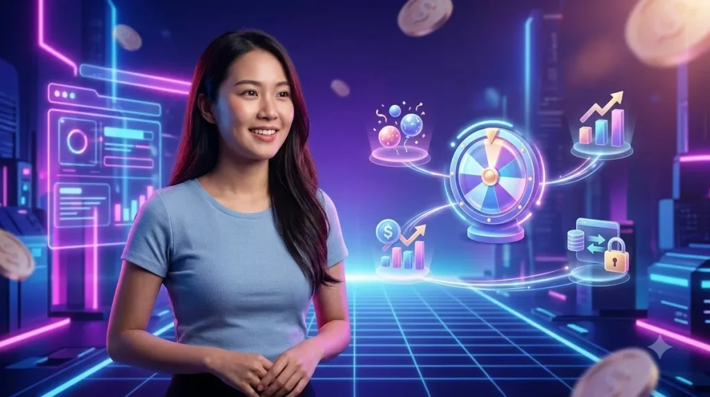 Rương vàng tượng trưng cho lợi ích khi chơi nổ hũ