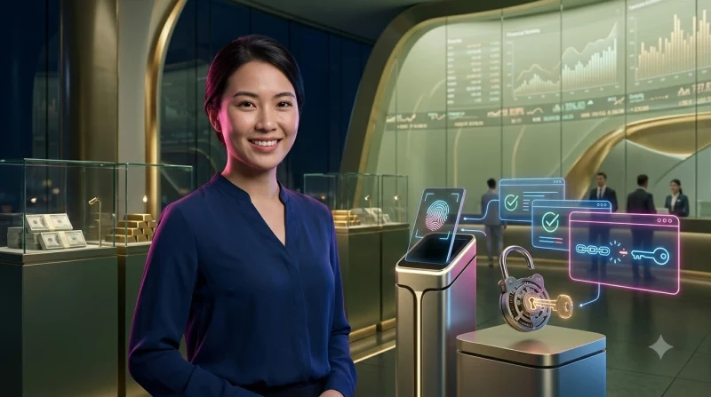Quy trình ba bước khôi phục mật khẩu ALO789 với biểu tượng khóa, chìa khóa và xác nhận